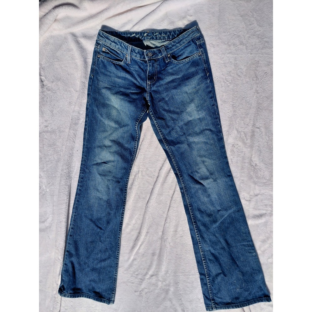 Juicy Couture Womens Bootcut Jeans Medium Wash Blue Denim Low Rise Size 30x32